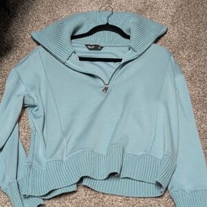 Simply Vera Vera Wang Light Blue Green Sweater